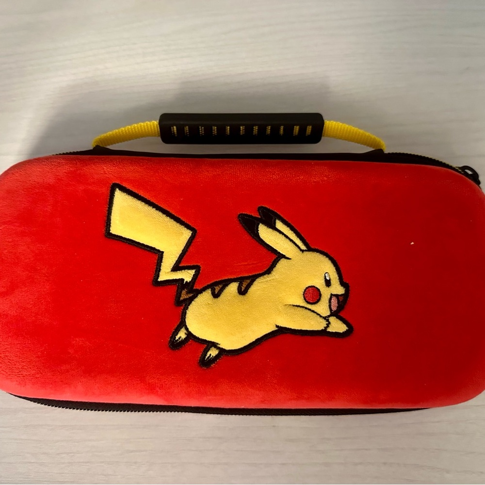 Pikachu Red and Yellow Plush Carry Case